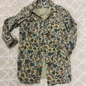 Camouflage Button-Up Jacket